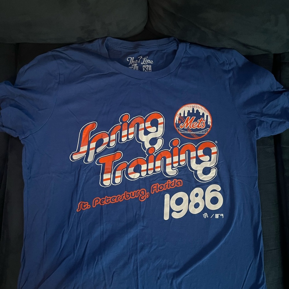 The 7 Line Mets Spring Training short sleeve tshirt size women's XL